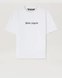 Palm Angels Tailliertes T-Shirt Weiß