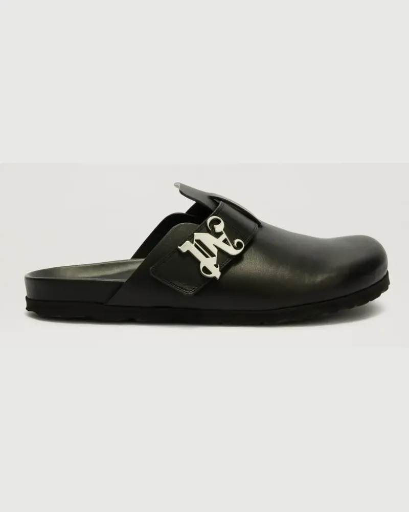 Palm Angels Monogram Leder Mules 1000