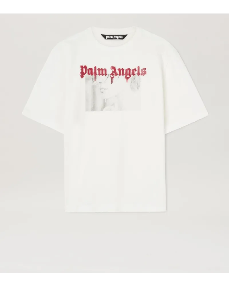 Palm Angels PORTRAIT PENCIL T-Shirt Weiß