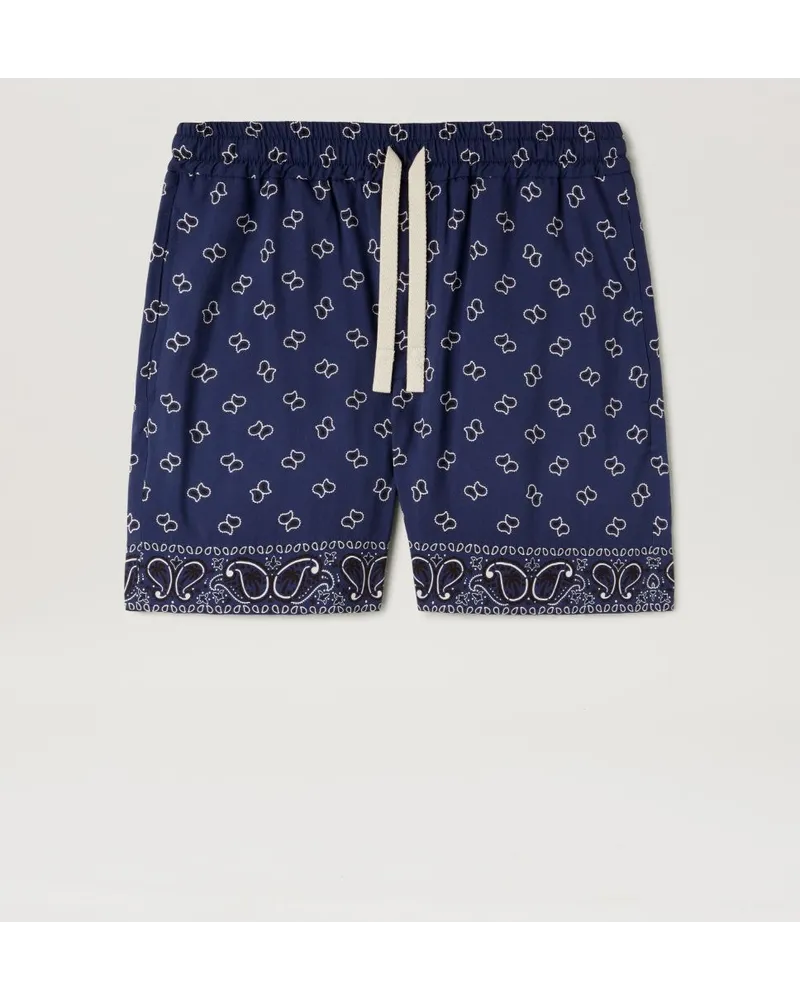 Palm Angels Paisley Shorts Blau