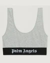 Palm Angels Klassischer Bh Mit Logo Grau