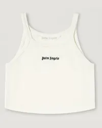 Palm Angels Tanktop mit Logo Weiß