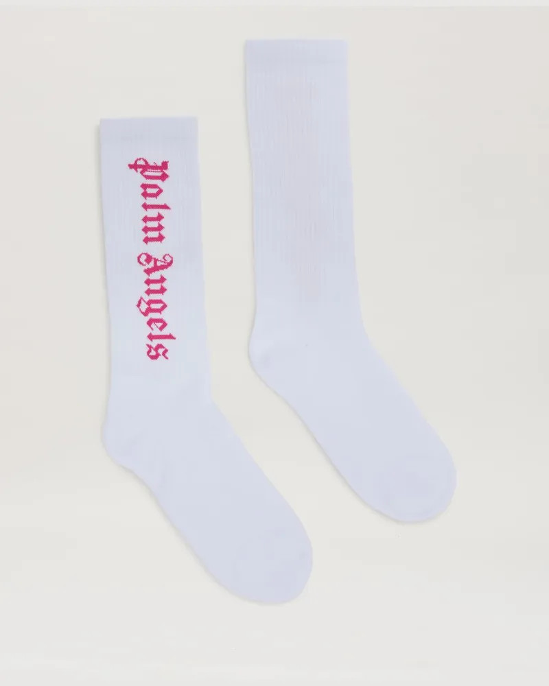 Palm Angels Hohe Socken mit Jacquard-Logo 0132