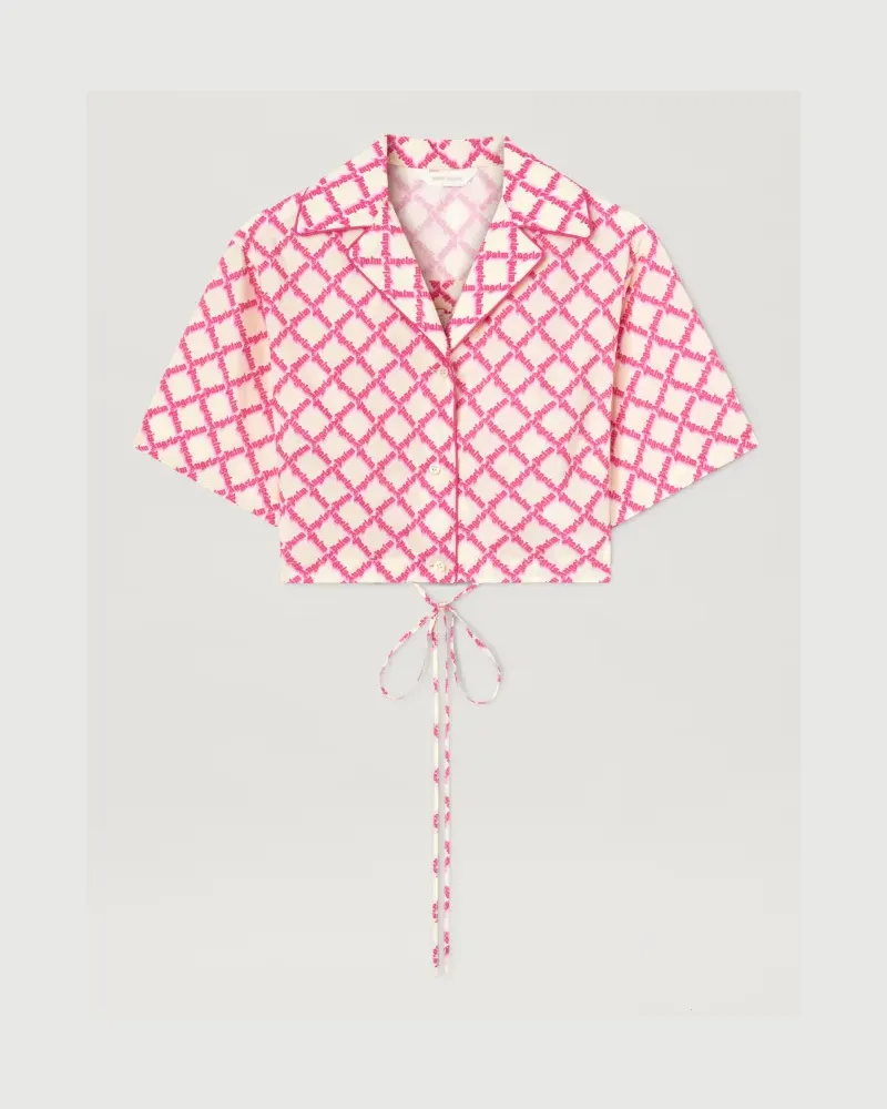 Palm Angels Crisscross Shirt mit Logo 0b32