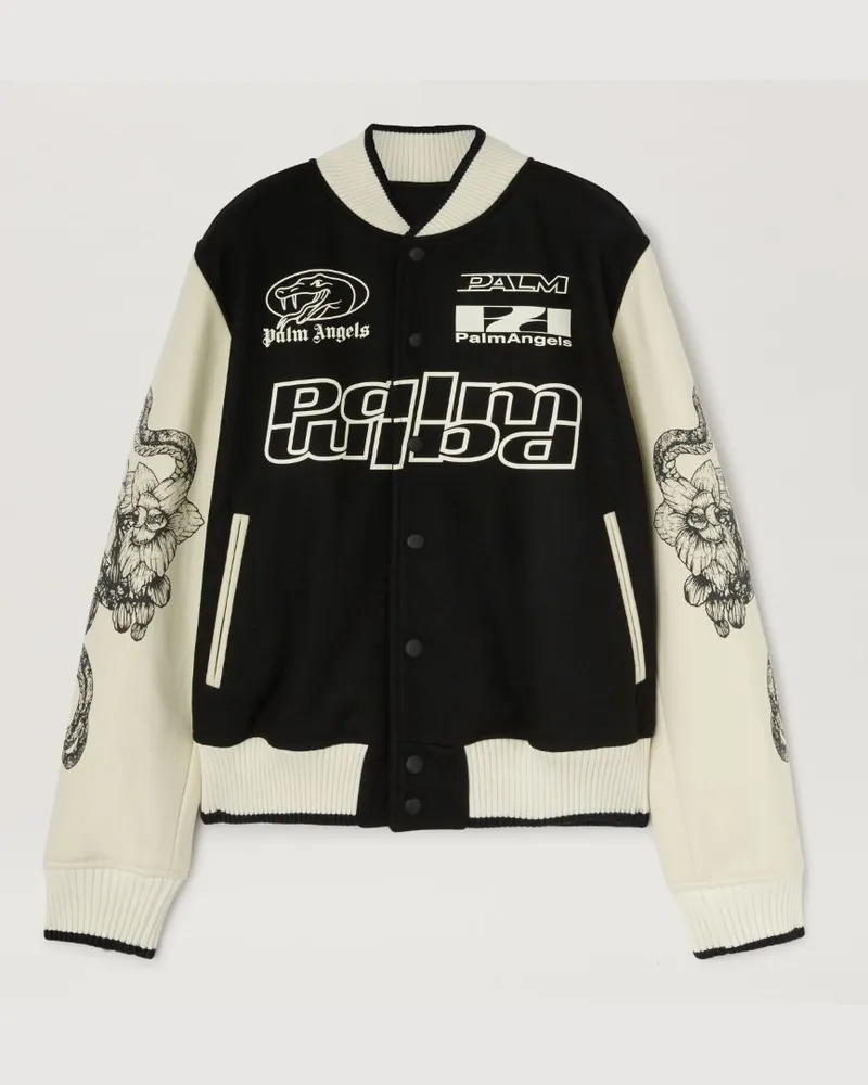 Palm Angels Lunar New Year Collegejacke Schwarz