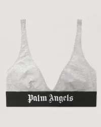 Palm Angels Klassischer Triangel-bh Mit Logo Grau