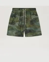 Palm Angels Camouflage Badeshorts Grün