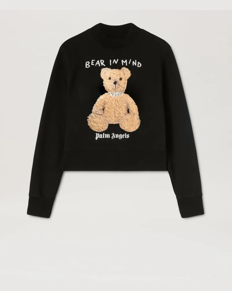 Palm Angels Bear In Mind Rundhals-Sweatshirt Schwarz