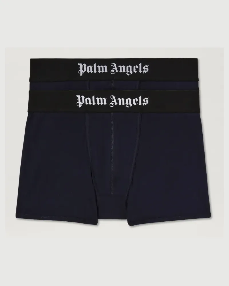 Palm Angels Doppelpack Boxershorts mit Logo-Band 4610