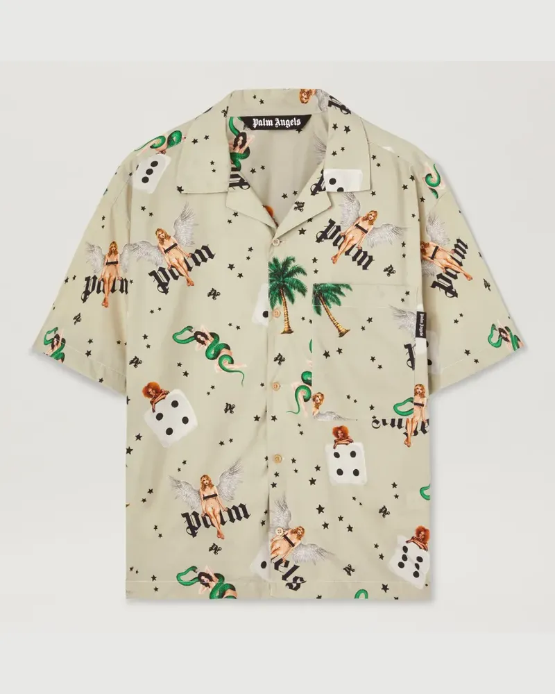 Palm Angels Pin-up Bowlingshirt 0b84