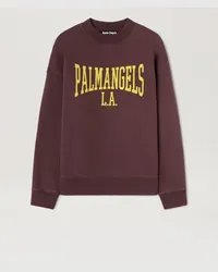 Palm Angels Sweatshirt im College-Stil Rot