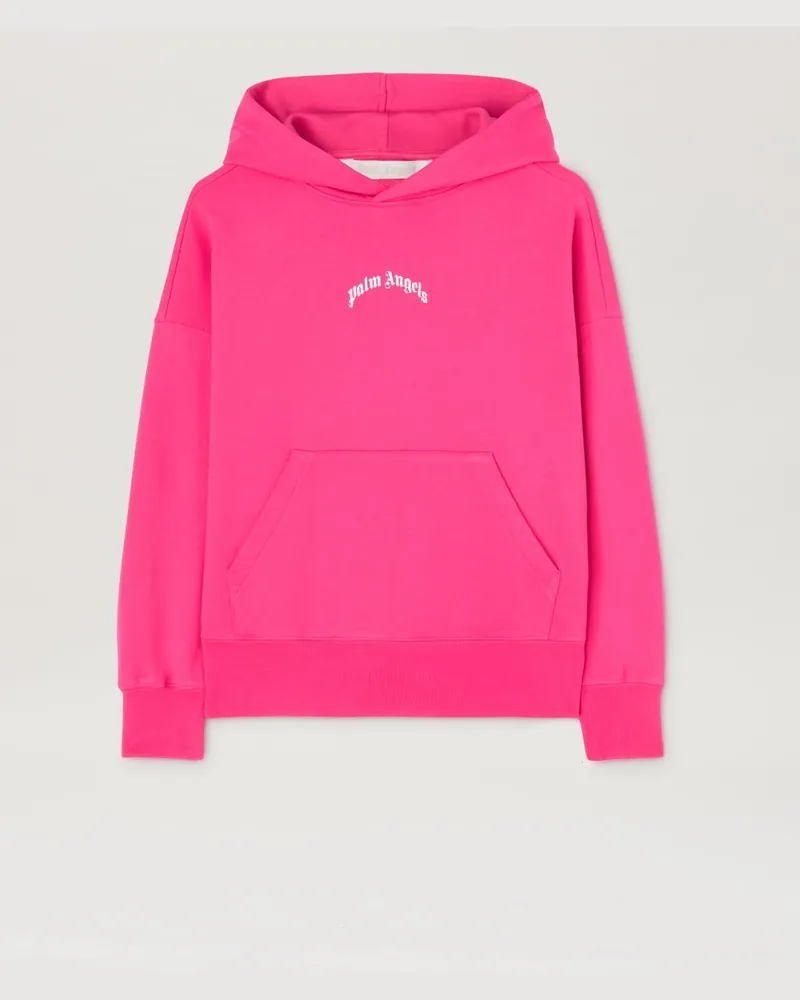 Palm Angels Hoodie mit geschwungenem Logo 323c