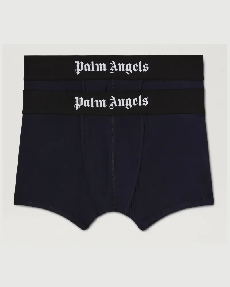 Palm Angels Doppelpack Boxershorts mit Logo-Band 4610