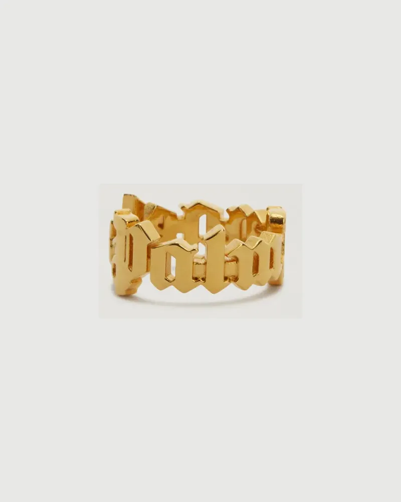 Palm Angels Klassischer Ring mit Logo 7676