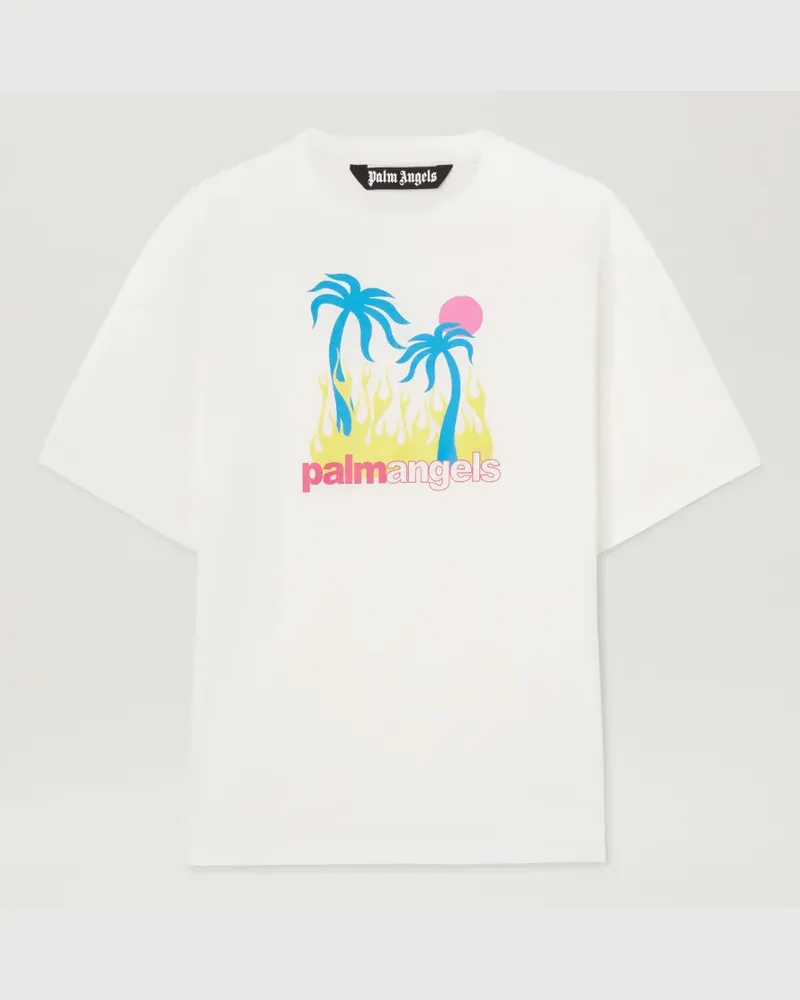 Palm Angels Brennende Oase T-Shirt 0384