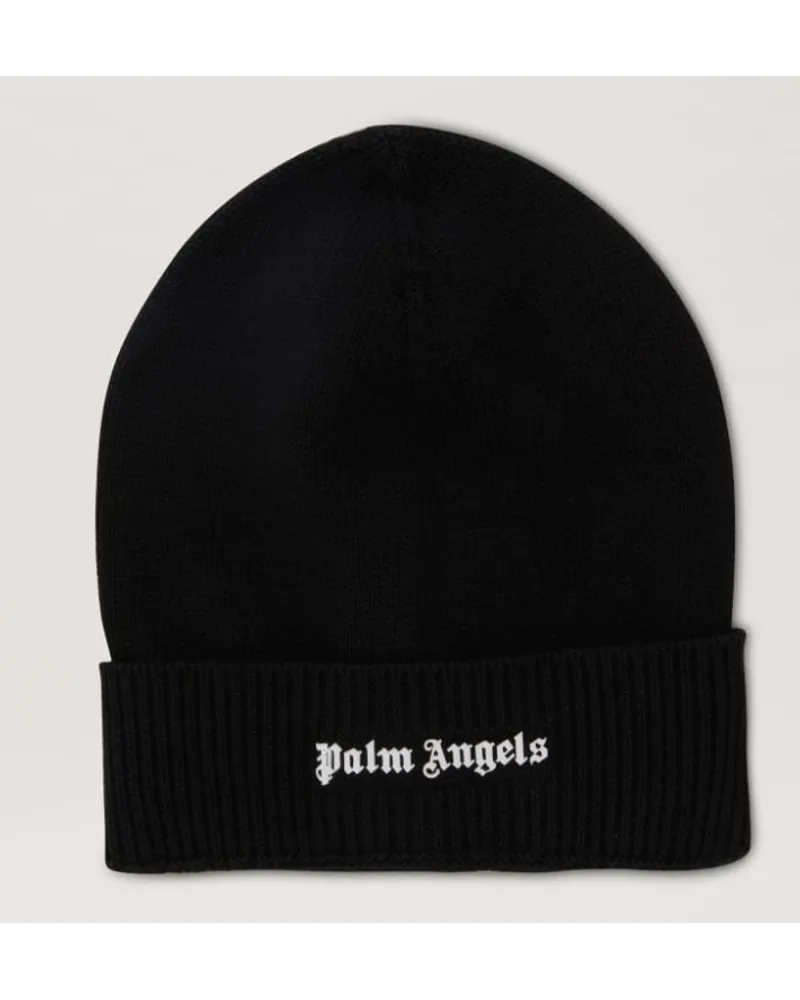 Palm Angels KLASSISCHE MÜTZE MIT LOGO Schwarz