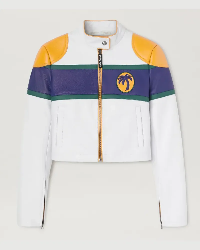 Palm Angels Racing Lederjacke 0345