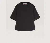 Oversize T-Shirt mit geschwungenem Logo
