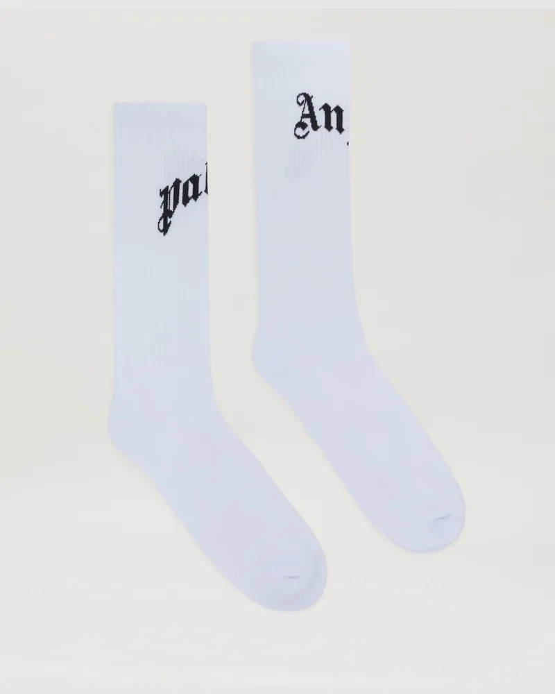 Palm Angels Hohe Socken mit geschwungenem Logo 0110
