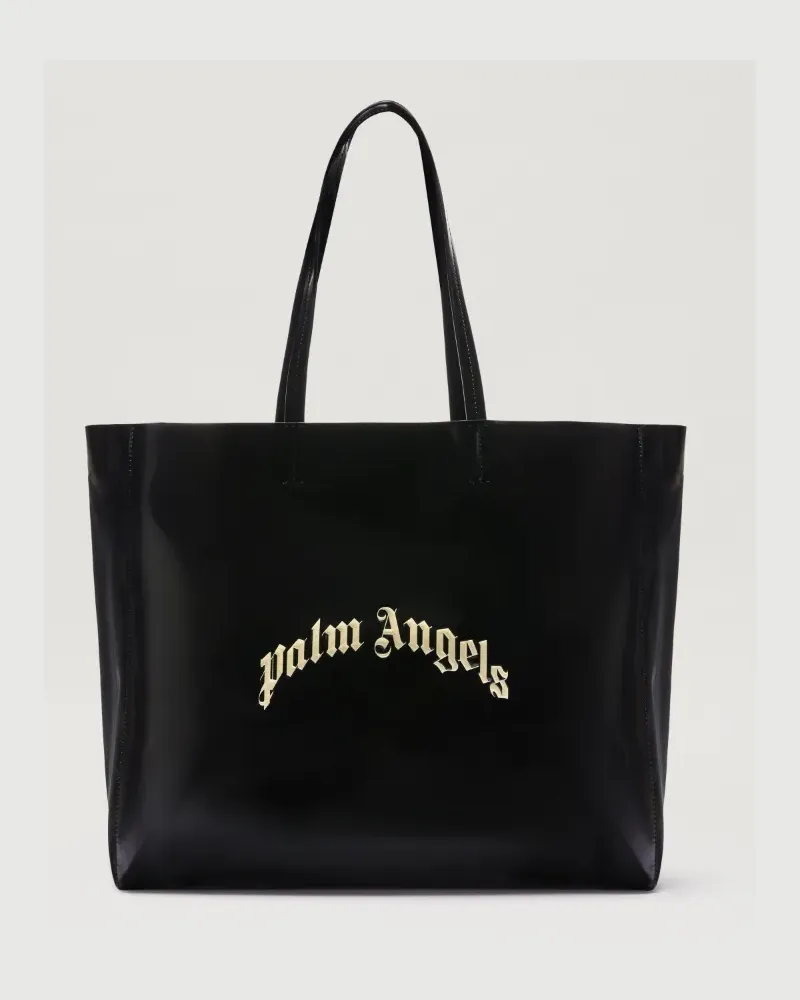 Palm Angels Einkaufstasche mit geschwungenem Logo 1003
