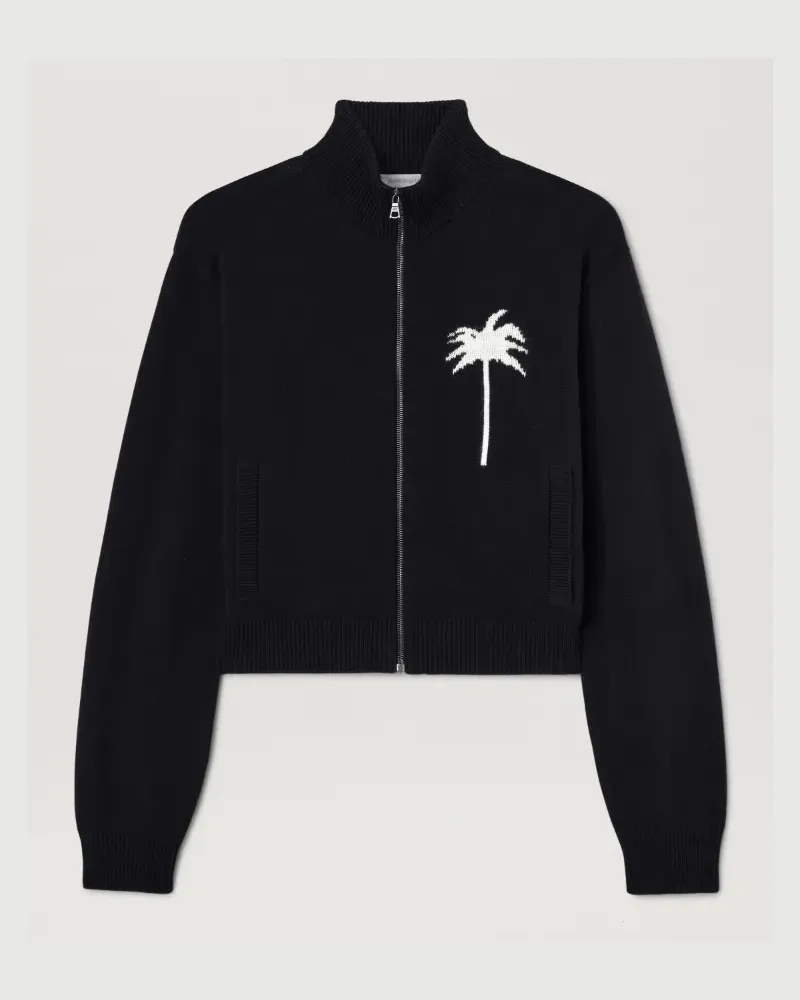 Palm Angels Strickjacke mit Palme 1003