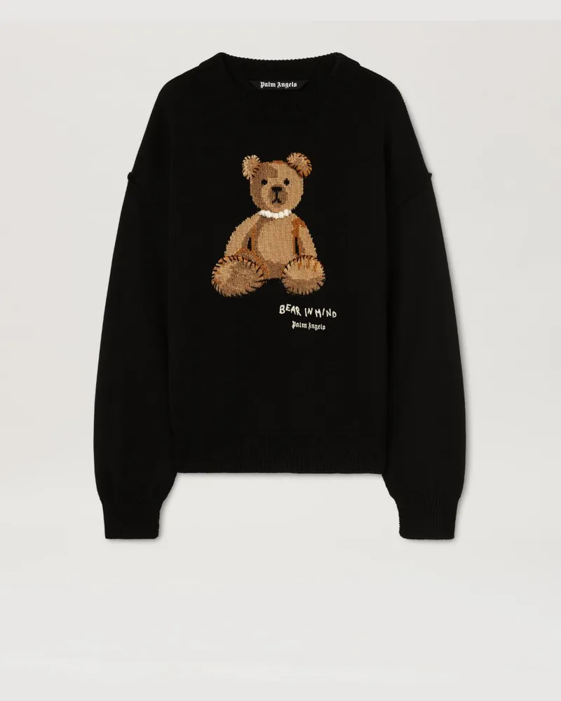 Palm Angels Bear In Mind Sweater Schwarz