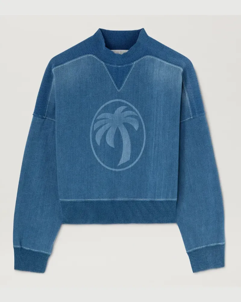 Palm Angels Sweatshirt mit lasergravierter Palme 4940