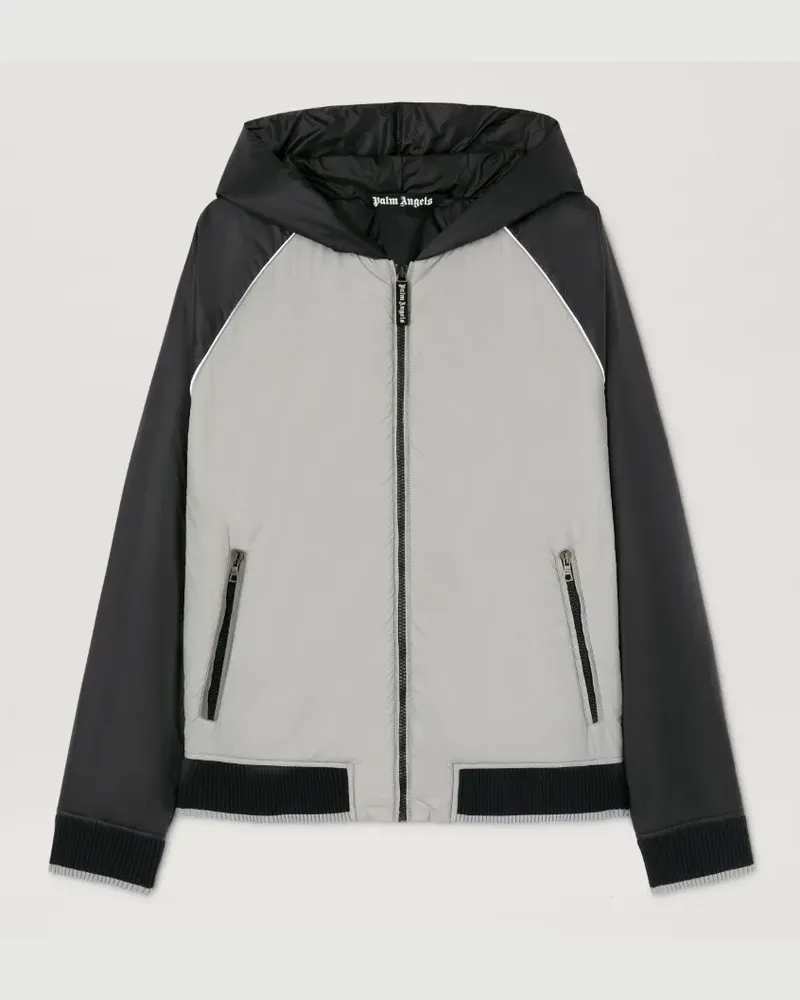 Palm Angels Windbreaker mit geschwungenem Logo 0910