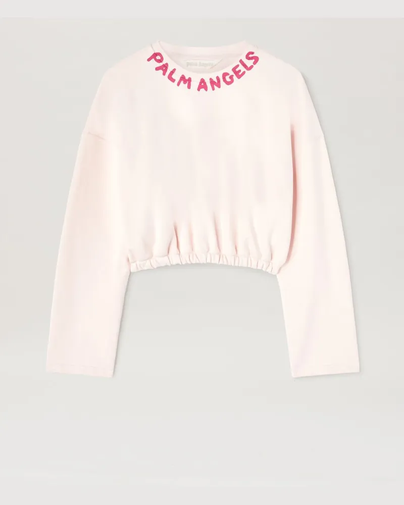 Palm Angels Cropped Sweatshirt mit Logo 3c32