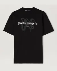 Palm Angels MONOGRAMM SPRAY CITY T-SHIRT PARIS Schwarz