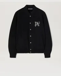 Palm Angels Varsity-Jacke mit Monogramm Schwarz