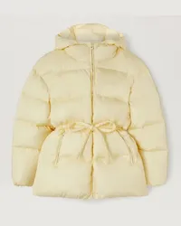 Palm Angels Daunenjacke mit Taillengürtel Gelb