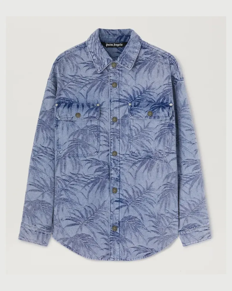 Palm Angels Palmen Jacquard Jeanshemd 4040