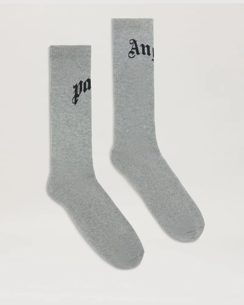 Palm Angels Hohe Socken mit geschwungenem Logo 0810
