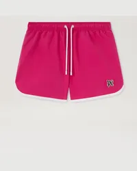 Palm Angels Badehose Mit Monogramm Rosa