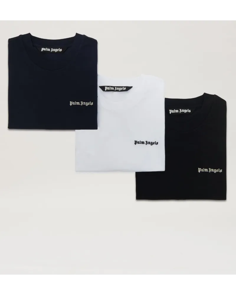 Palm Angels 3er-Pack T-Shirt mit Logo Blau