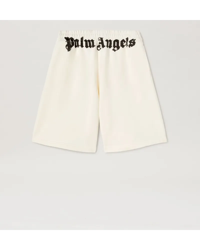 Palm Angels Sweatshorts Mit Logo Weiß