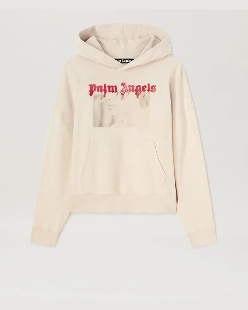 Palm Angels PORTRAIT PENCIL HOODiE Nude