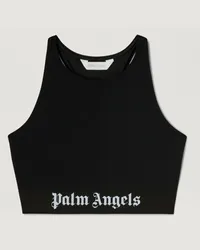 Palm Angels Oberteil für Aktivkleidung mit klassischem Logo Schwarz