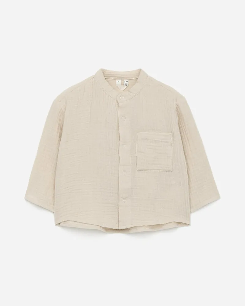 Arket Musselinhemd -Beige Beige
