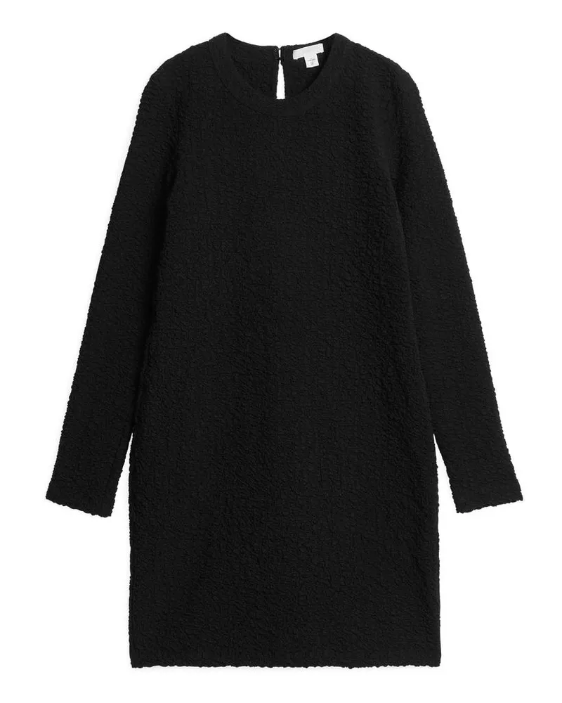 Arket Minikleid Aus Baumwolle - Schwarz Schwarz