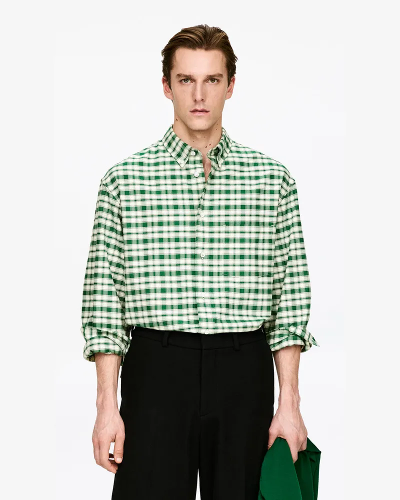 Arket Oxford-Hemd In Oversized-Passform -Grün Grün