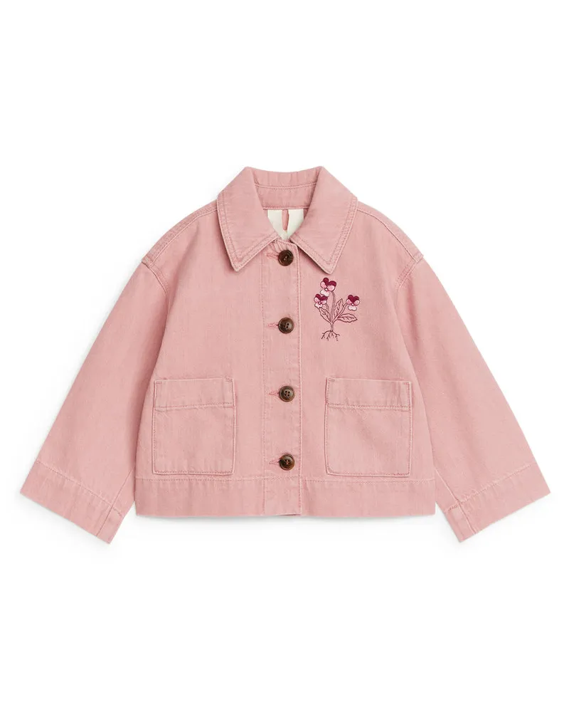 Arket Kurze Jeansjacke -Rosa Rosa