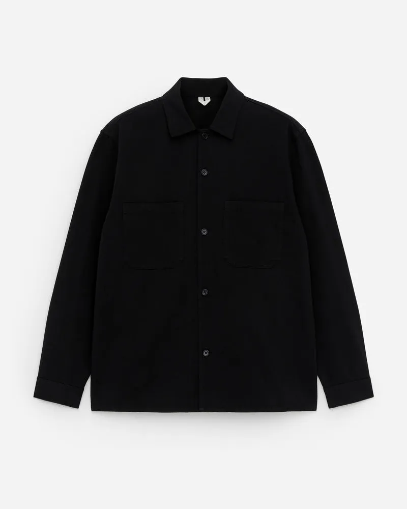 Arket Overshirt Aus Baumwolltwill -Schwarz Schwarz