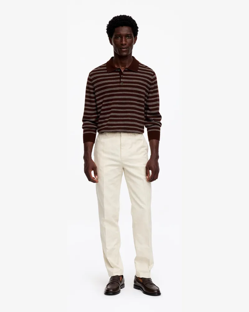 Arket Baumwolle-Leinen-Hose Mit Normaler Passform -Beige Beige