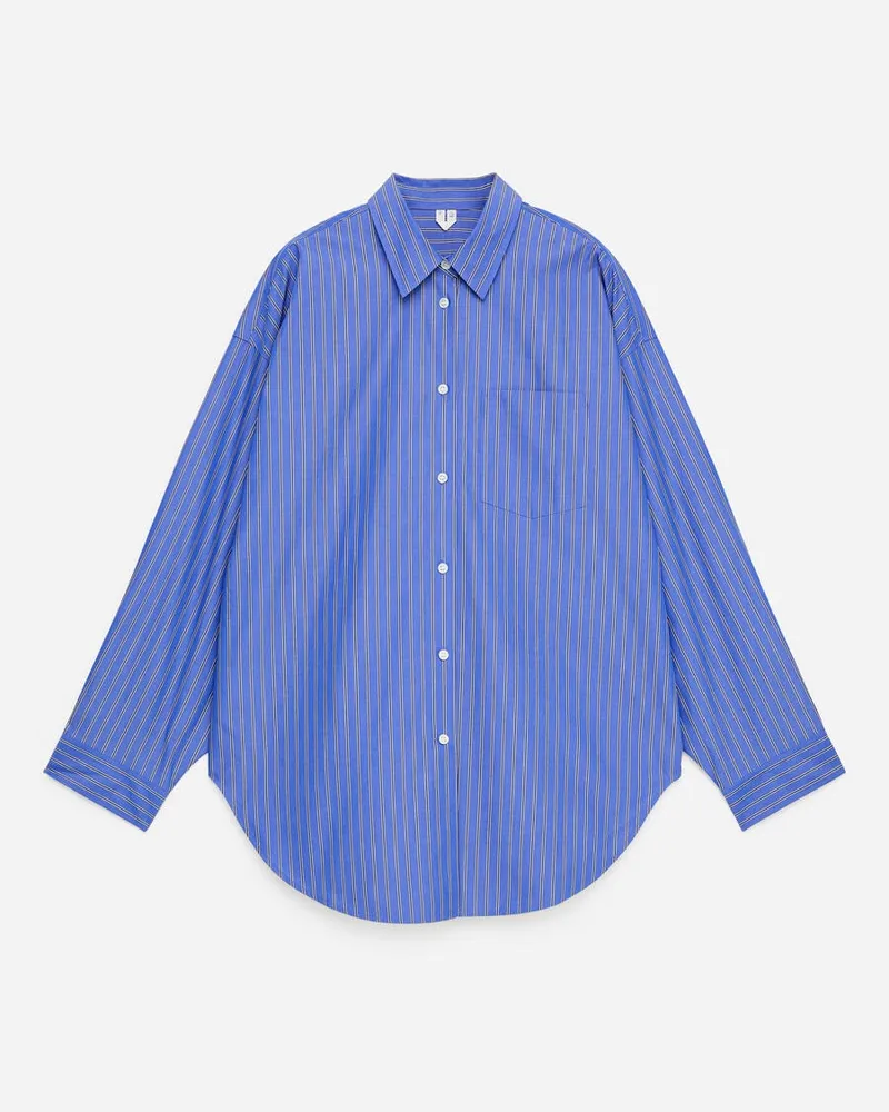 Arket Oversized-Hemd -Blau Blau