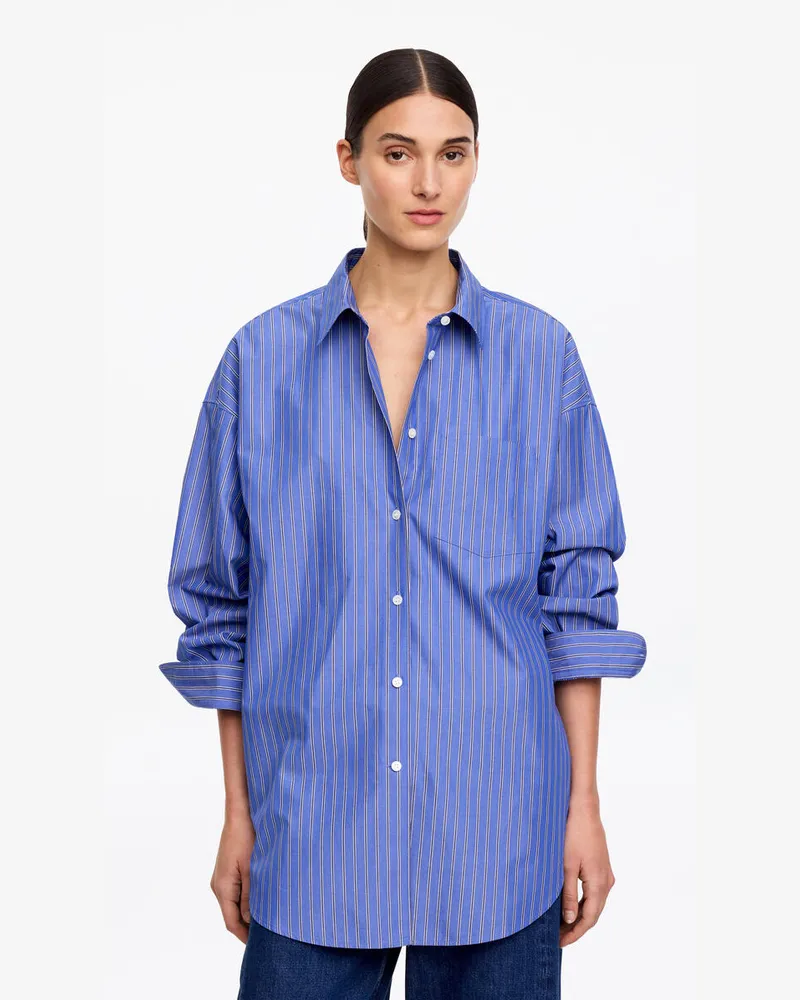 Arket Oversized-Hemd -Blau Blau