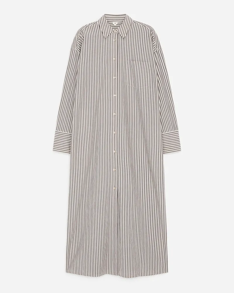 Arket Hemdkleid Aus Baumwolle -Braun Braun