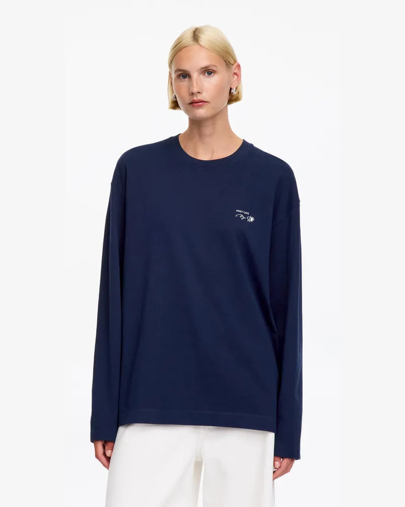 Arket ARKET CAFÉ Langarmshirt -Blau Blau