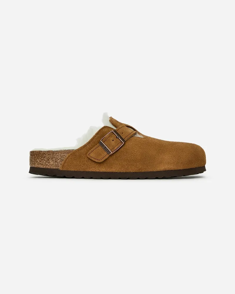 Arket Shearling-Sandale Boston Von Birkenstock -Braun Braun